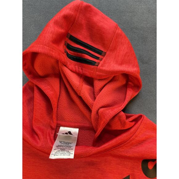 Adidas Hoodie Pullover Front Pocket LG Graphic Red/Black Youth XL - Picture 4 of 11